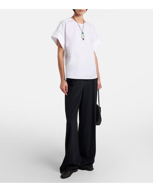 Joseph White Fassia Cotton Poplin Blouse