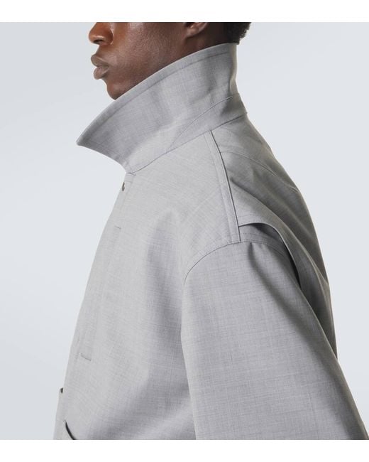 Dries Van Noten Gray Blouson Jacket for men