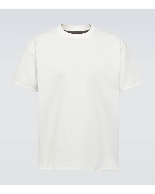 T-shirt in jersey di cotone di Bottega Veneta in White da Uomo