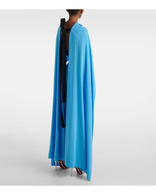 Roksanda Blue Elina Caped Midi Dress