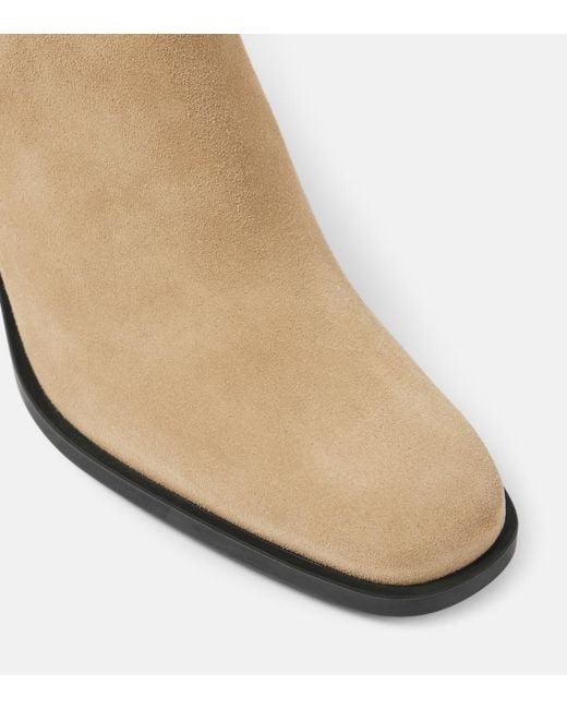Tod's Natural Suede Ankle Boots