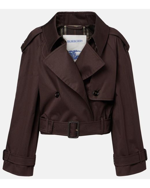 Burberry Brown Cotton Gabardine Jacket