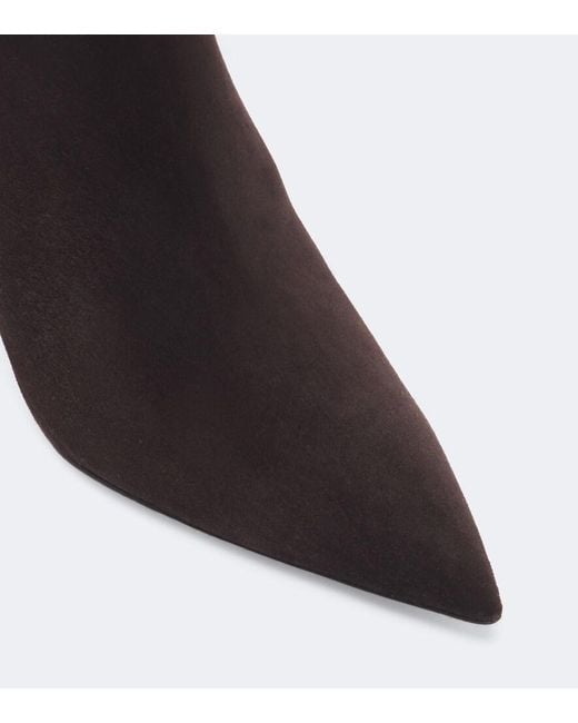 Rene Caovilla Black Cleo Embellished Suede Ankle Boots