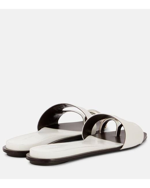 Tory Burch Black Verzierte Sandalen Aus Leder