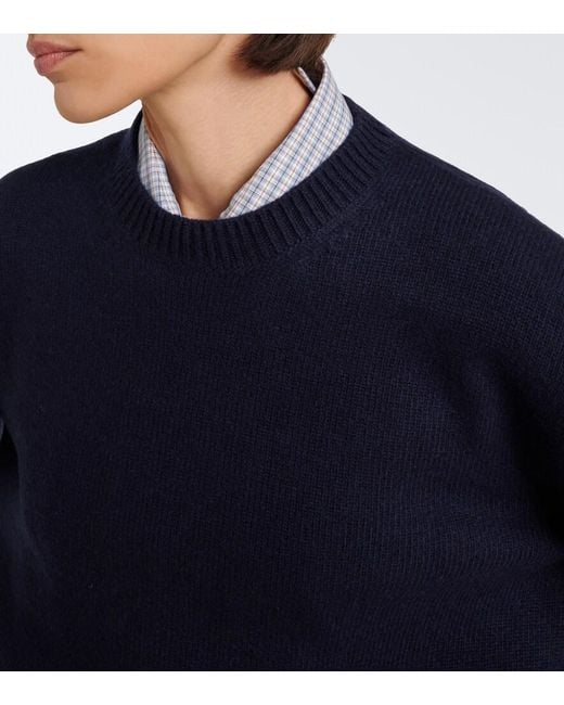 Prada Blue Virgin Wool Sweater