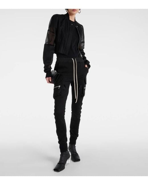 Rick Owens Black Square-Toe Leather Ankle Boots