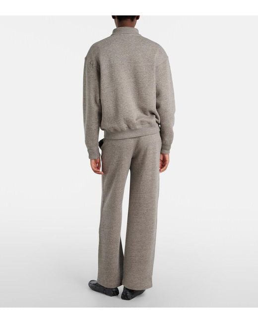Polo Ralph Lauren Gray Cotton-Blend Jersey Sweatpants