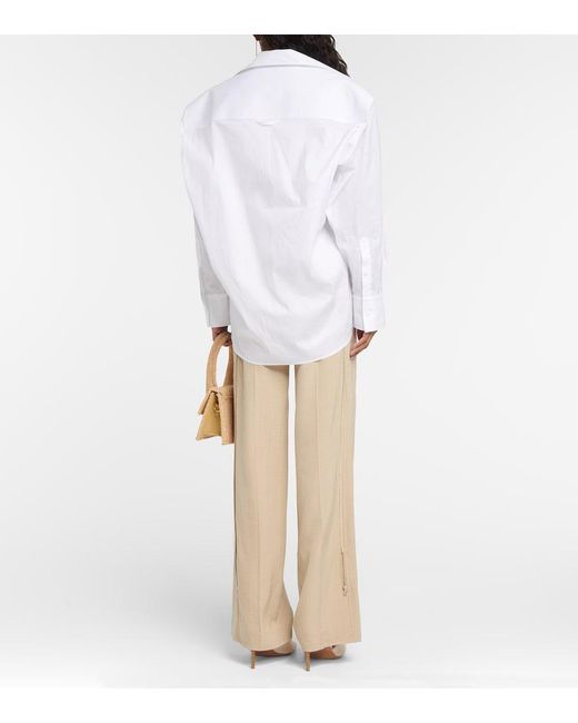 Jacquemus White La Chemise Amaro Poplin Shirt