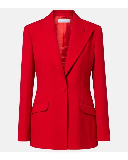 Gabriela Hearst Women's Red Leiva Wool Blazer