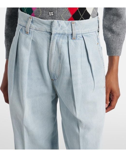 Citizens of Humanity Blue Petra High-Rise Wide-Leg Jeans