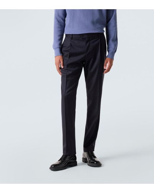 Lardini Black Virgin Wool Suit for men