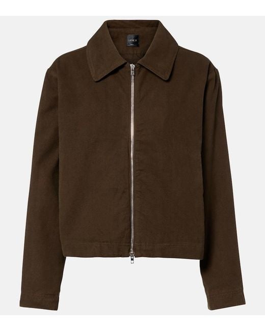 Leset Brown Chloe Cotton Canvas Jacket