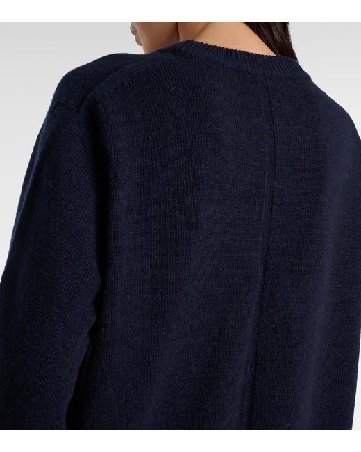 The Row Blue Sibem Wool And Cashmere Sweater