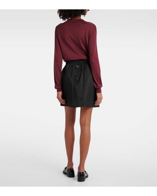 Prada Black Re-Nylon Miniskirt