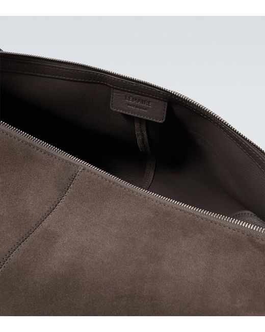 Lemaire Metallic Belted Suede Shoulder Bag for men