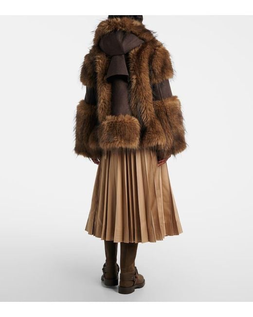 Sacai Brown Wool Blouson