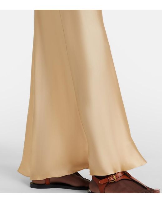 Isabel Marant Natural Nevana Satin Slip Dress