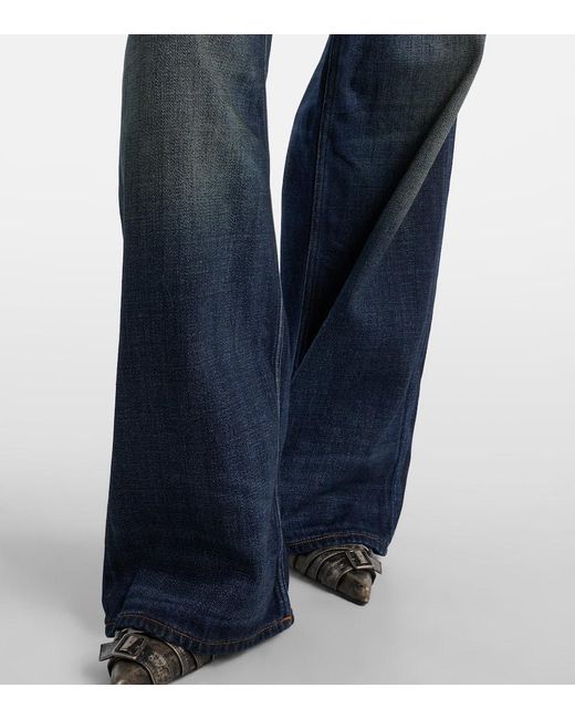 Jeans 1981 Yoyogi Di A Gamba Larga di Acne in Blue