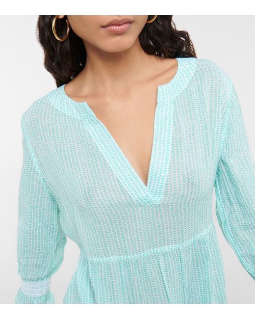 Robe Seven Mile Beach Imprimee Heidi Klein en coloris Blue