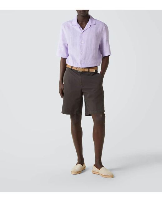 Brunello Cucinelli Espadrilles Aus Leder in White für Herren