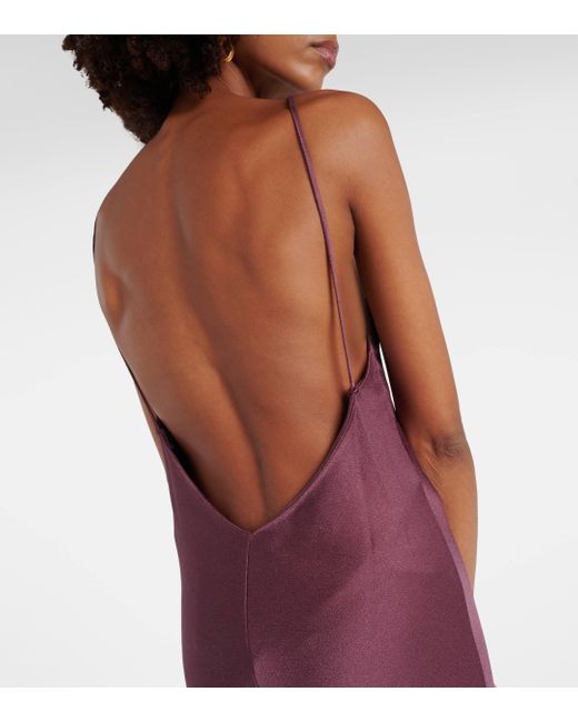 Blazé Milano Purple Manipur V-neck Slip Dress