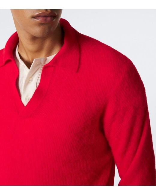 Pullover di Auralee in Red da Uomo