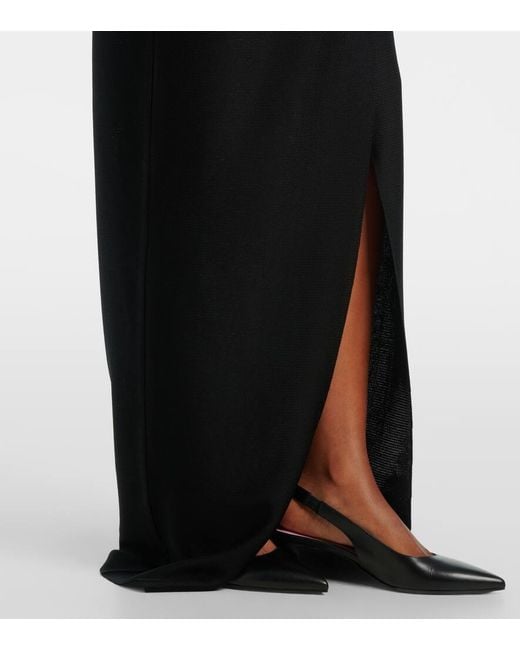 Balmain Black Maxikleid