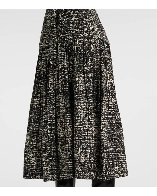 Vestido Midi Harlow De Crepe Estampado Proenza Schouler de color Gray