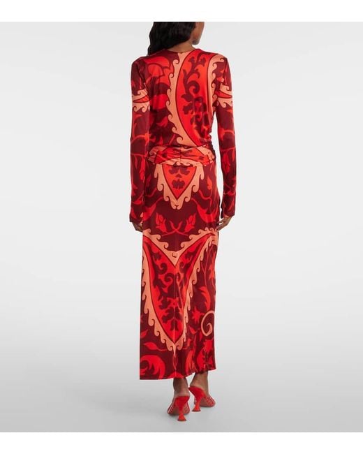 Abito Midi di Johanna Ortiz in Red