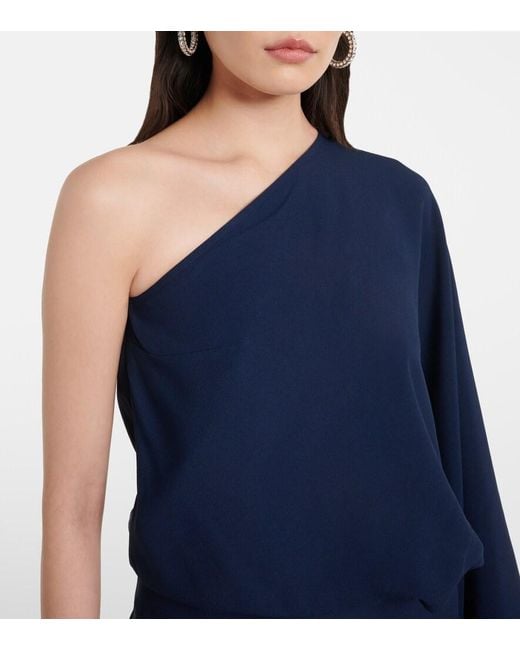 Taller Marmo Blue Feathered Eternity Maxi Dress