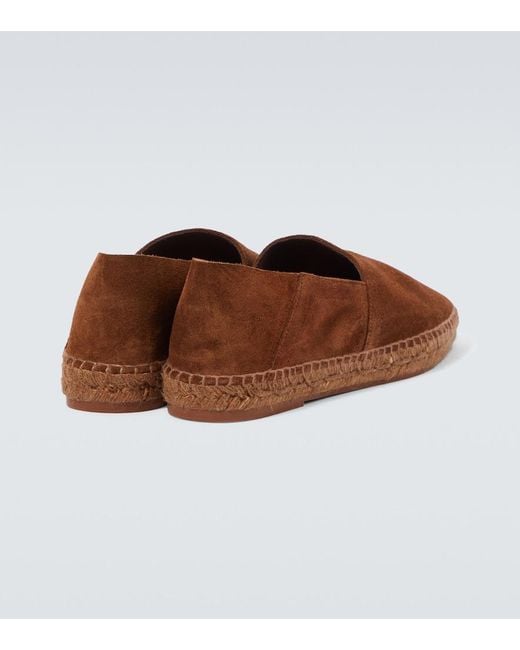 Tom Ford Brown Barnes Suede Espadrilles for men