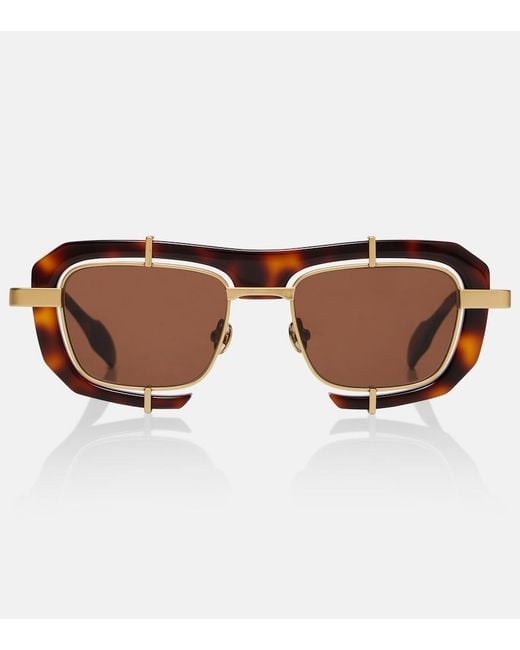 J.W. Anderson Brown Rectangular Sunglasses
