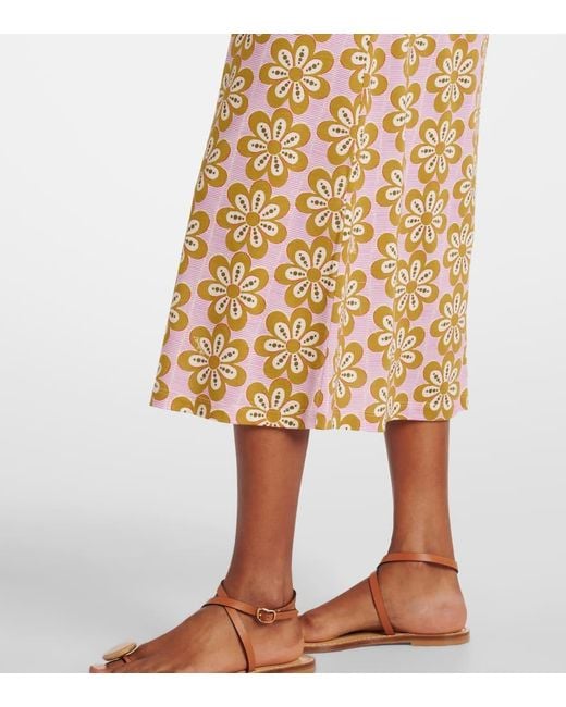 Vestido Midi Sporty Swing De Algodon LaDoubleJ de color Metallic
