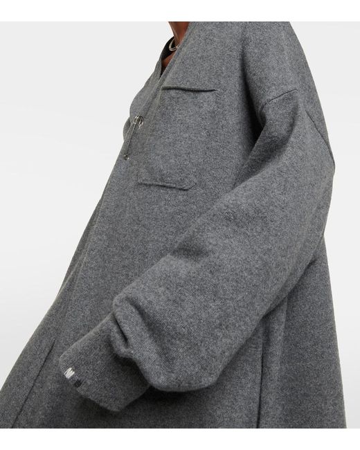 Cardigan N°61 Koto in misto cashmere di Extreme Cashmere in Gray