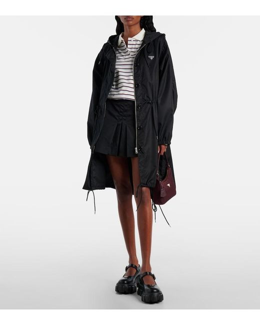 Prada Black Mary-Jane-Ballerinas Monolith Aus Leder