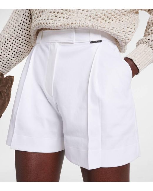 Brunello Cucinelli White Shorts aus Baumwolle