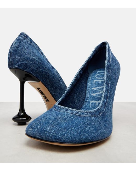 Salones Toy 90 De Denim Loewe de color Blue