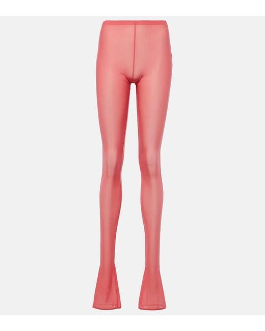 Leggings semitrasparenti di Blumarine in Pink