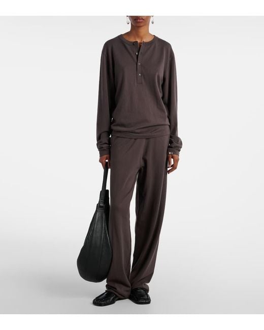Extreme Cashmere Gray Henley-Hemd N°370 Herman