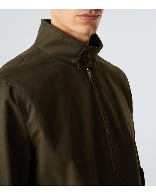 Slowear Green Cotton-Blend Blouson Jacket for men