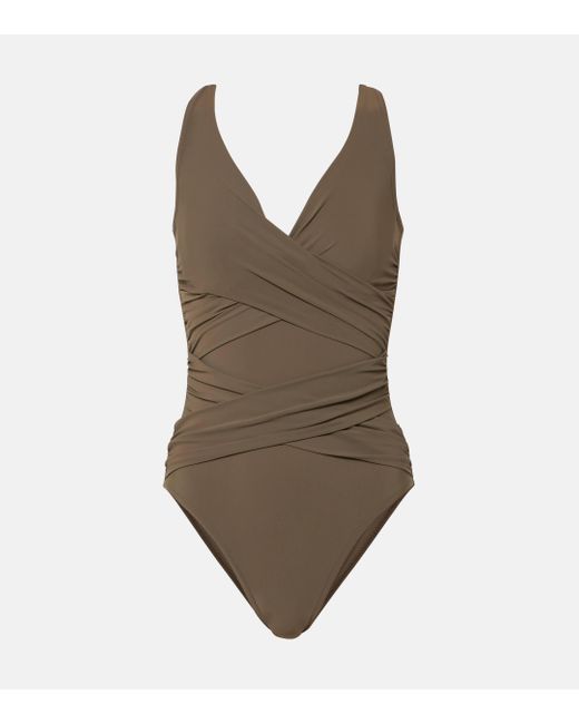 Karla Colletto Brown Basics Swimsuit