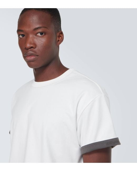 T-shirt en coton Bottega Veneta pour homme en coloris White