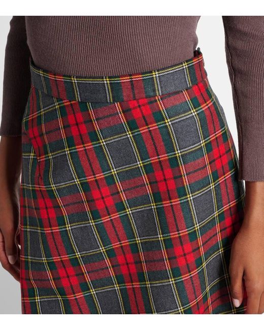 Vivienne Westwood Red Minirock Infinity Aus Schurwolle