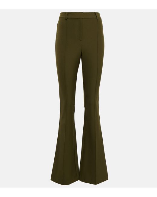 Veronica Beard Hibiscus Flared Pants in Green | Lyst
