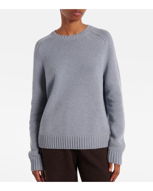 Loro Piana Blue Parksville Cashmere Sweater