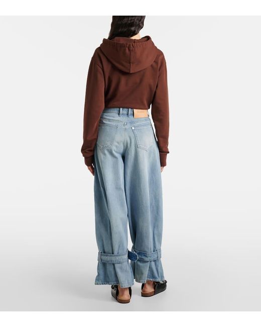 Jeans A Gamba Larga E Vita Media di J.W. Anderson in Blue