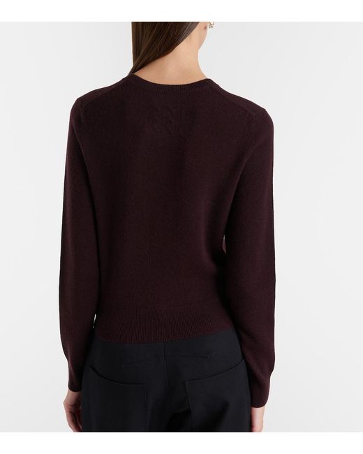 Nili Lotan Purple March Cashmere Cardigan