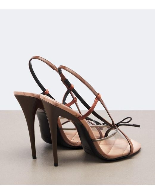 Saint Laurent Pink Jean Slingback Sandals