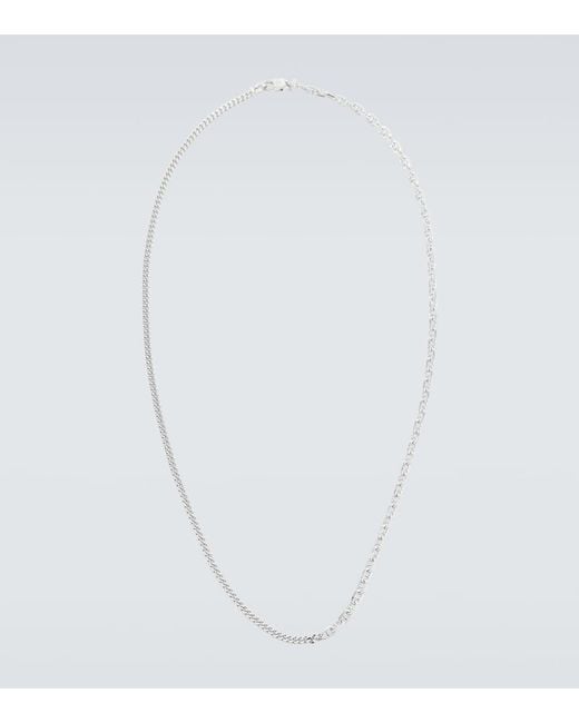 Tom Wood White Rue Sterling Silver Chain Necklace for men
