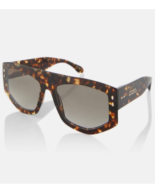 Isabel Marant Brown Square Sunglasses